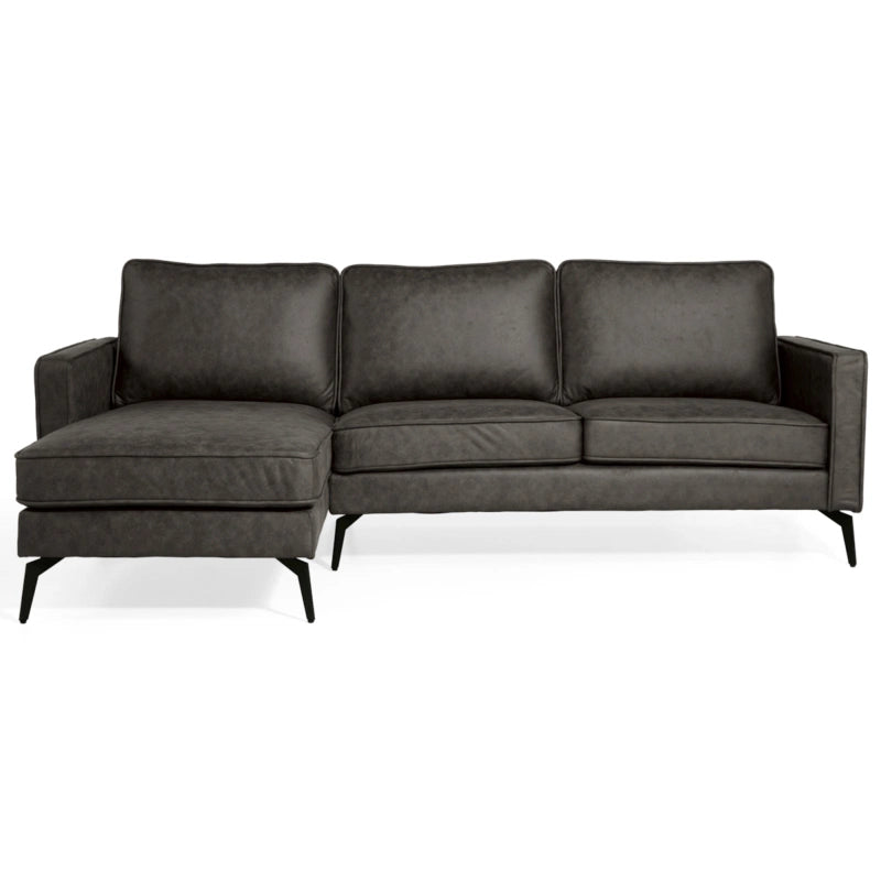 Hoekbank Jackson - Microleder Antraciet