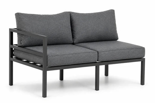 Luxuriöses Aluminium-Ecklounge-Set mit Tisch – Modernes Anthrazit