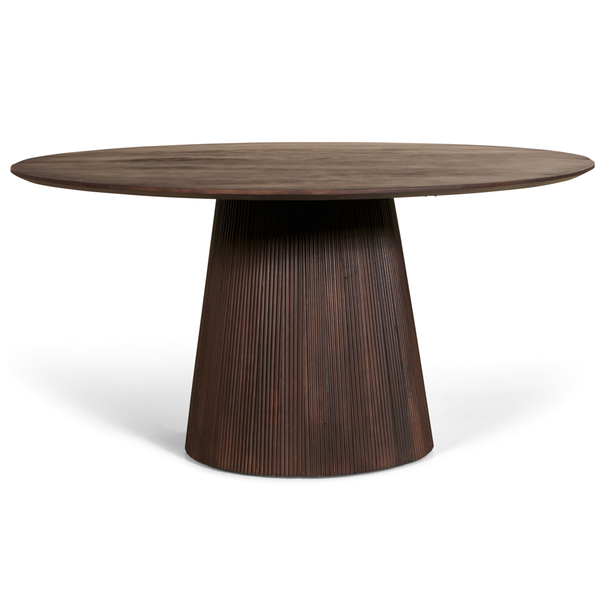 Multifurn Mokka ronde eettafel Ø120 cm – mangohout donkerbruin