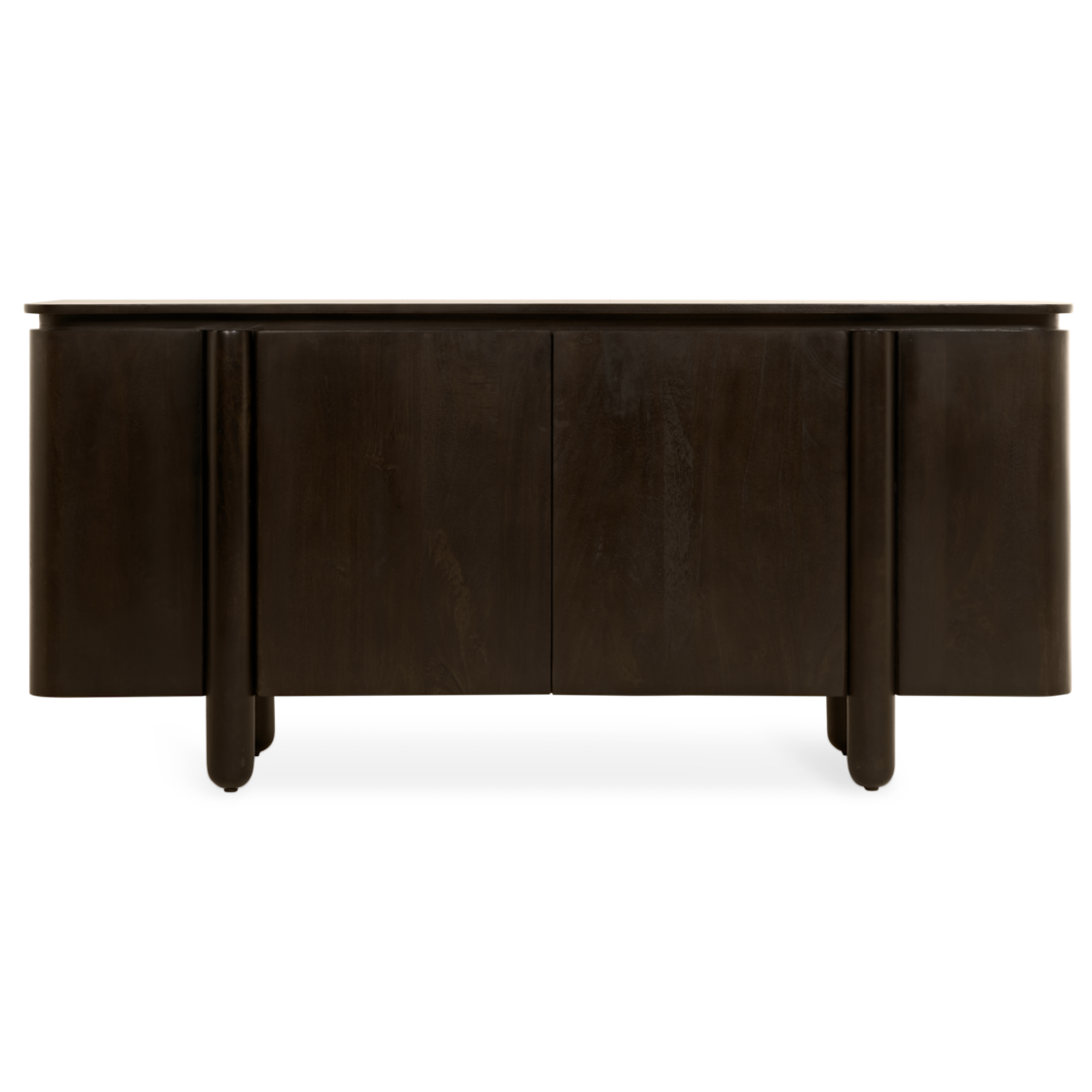 Dressoir Rondo 175 cm Donkerbruin - Mangohout Modern Design
