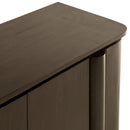Dressoir Rondo 175 cm donkerbruin mangohout modern design met ruime opbergruimte