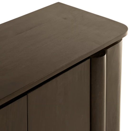 Dressoir Rondo 175 cm Donkerbruin - Mangohout Modern Design