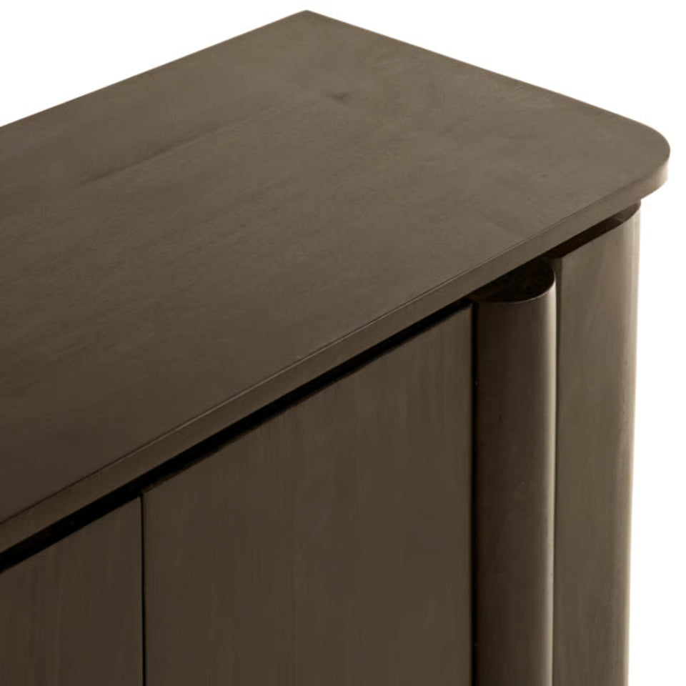 Dressoir Rondo 175 cm Donkerbruin - Mangohout Modern Design