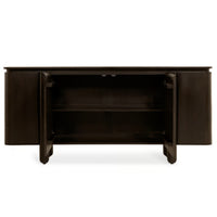 Dressoir Rondo 175 cm donkerbruin mangohout modern design met ruime opbergruimte