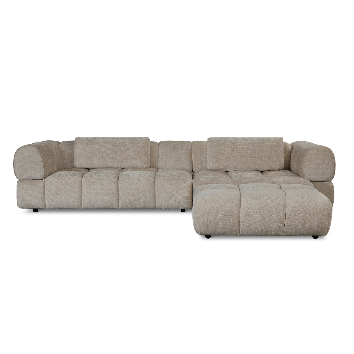 Hoekbank Sofia - Beige Rechts