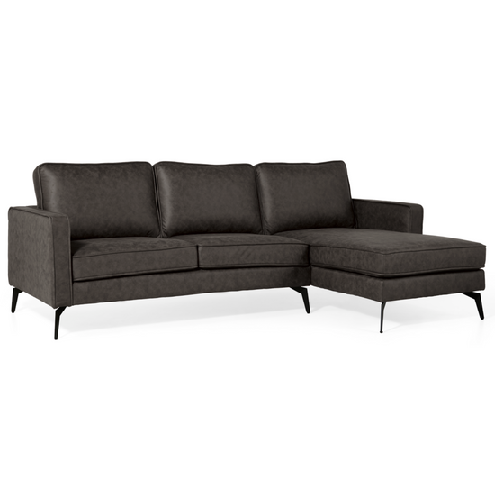 Hoekbank Jackson - Microleder Antraciet