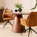 Multifurn Louis ronde eettafel Ø120 cm – MDF walnootlook