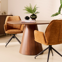Multifurn Louis ronde eettafel Ø120 cm – MDF walnootlook