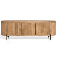 TV-Meubel Mokka lichtbruin 175cm moderne houtlook met opbergruimte