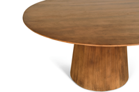 Ronde Eettafel Mokka Ø150 cm – Lichtbruin Mangohout