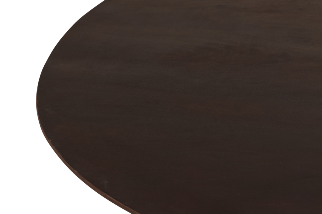 Ronde Eettafel Mokka Ø150 cm – Donkerbruin Hout