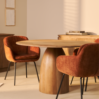 Multifurn Bora ronde eettafel Ø120 cm – mangohout naturel