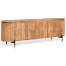 TV-Meubel Mokka lichtbruin 175 cm modern houten tv-meubel met opbergruimte