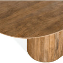 Ovale Eettafel Mokka Lichtbruin 230 cm – Houten Eettafel