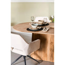 Ovale Eettafel Mokka Lichtbruin 230 cm – Houten Eettafel