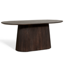 Eettafel Mokka donkerbruin 230cm houten tafel modern design
