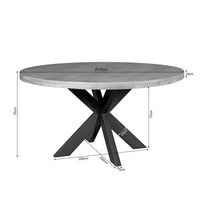 Ronde Eettafel Dakota Naturel – Mangohout Ø150 cm