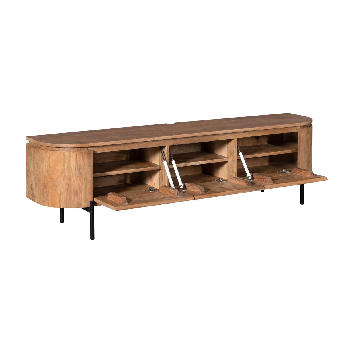 Zwevend TV Meubel Excellent 160 cm – Naturel Mangohout