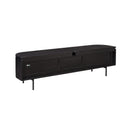 Zwevend TV-Meubel Zwart Mangohout 160 cm – Excellent