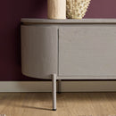 Zwevend TV Meubel Taupe 120 cm Mangohout – Excellent