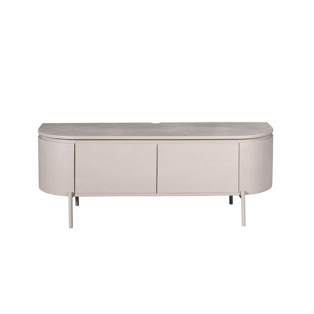Zwevend TV Meubel Taupe 120 cm Mangohout – Excellent
