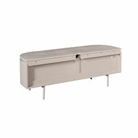 Zwevend TV Meubel Taupe 120 cm Mangohout – Excellent