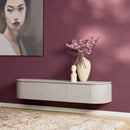 Zwevend TV Meubel Taupe 160 cm Mangohout