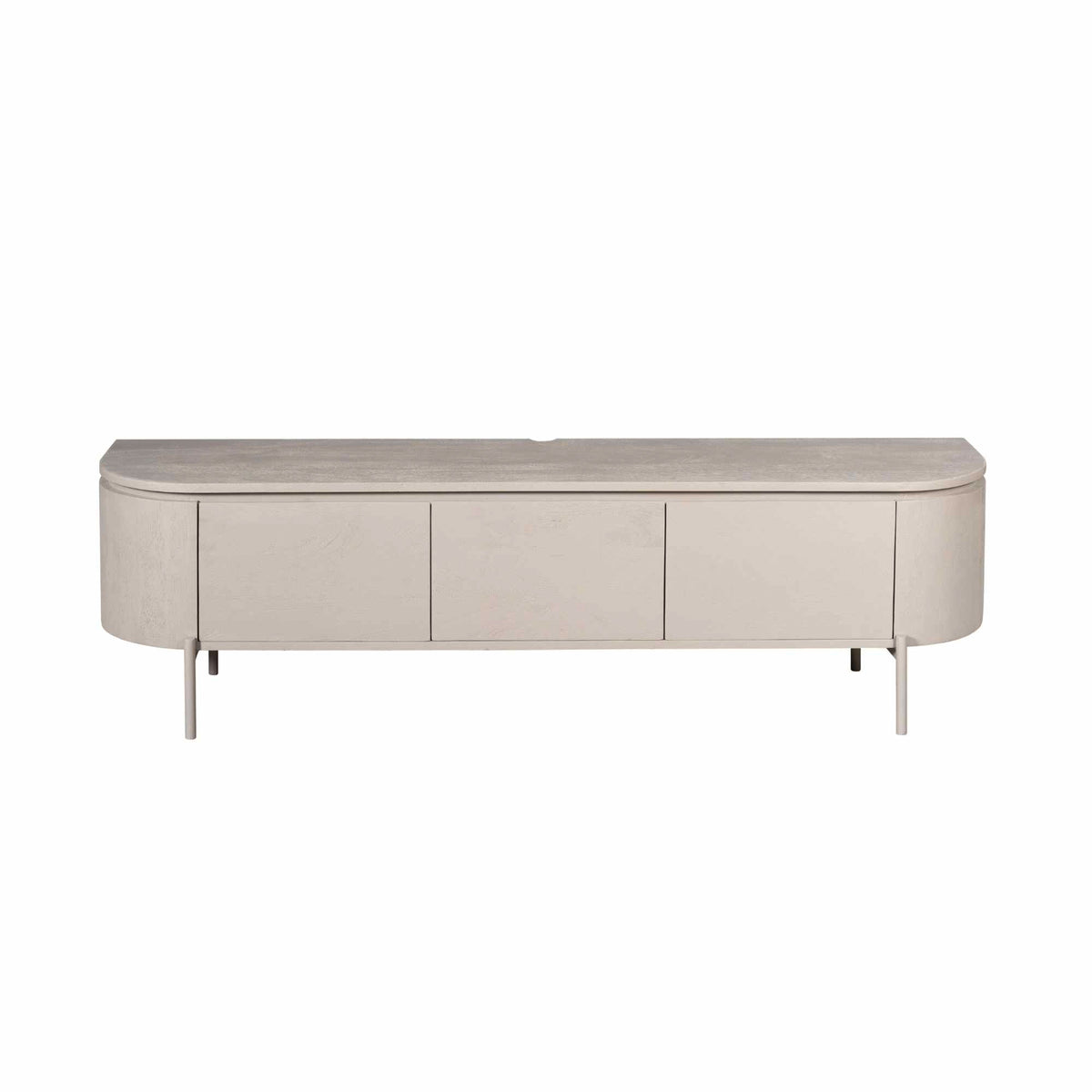 Zwevend TV Meubel Taupe 160 cm Mangohout