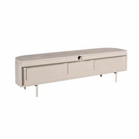 Zwevend TV Meubel Taupe 160 cm Mangohout