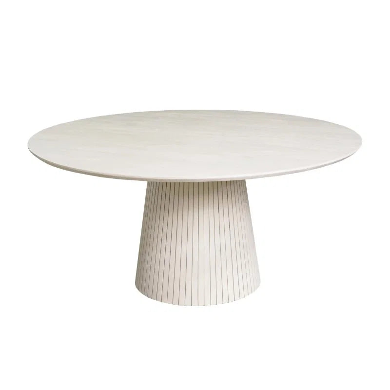 Ronde Eettafel Solana Zand – Mangohout Ø150 cm