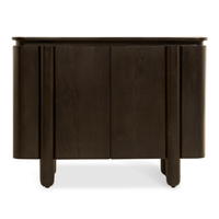 Dressoir Rondo 105 cm donkerbruin met luxe design en praktische opbergruimte