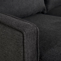 Hoekbank Jackson – Antraciet Linnen | Ruime Loungebank