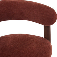Eetkamerstoel Rose Bordeaux met Armleuning – Set van 2