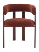 Eetkamerstoel Rose Bordeaux met Armleuning – Set van 2