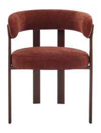 Eetkamerstoel Rose Bordeaux met Armleuning – Set van 2