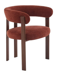 Eetkamerstoel Rose Bordeaux met Armleuning – Set van 2