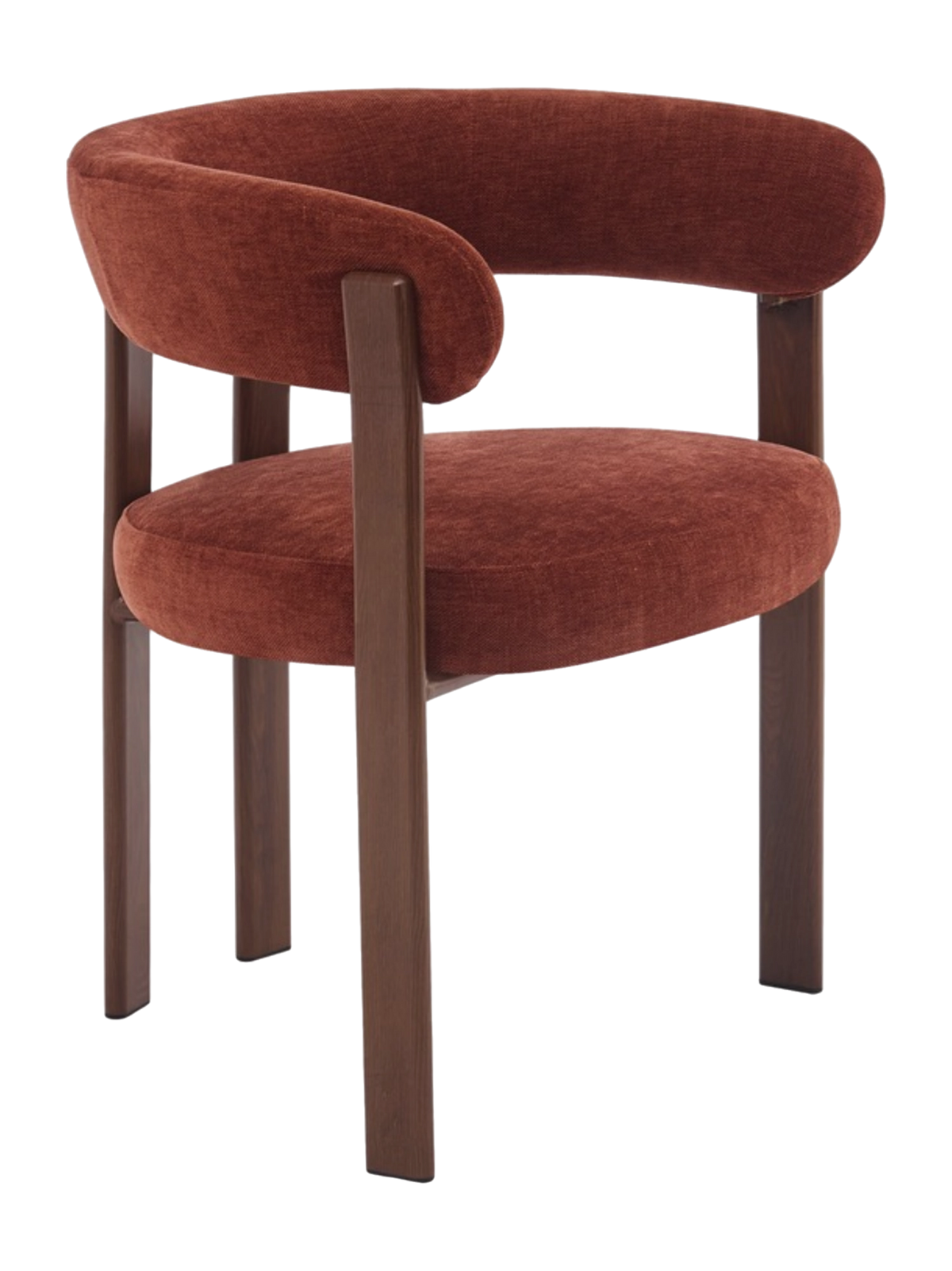 Eetkamerstoel Rose Bordeaux met Armleuning – Set van 2