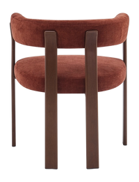 Eetkamerstoel Rose Bordeaux met Armleuning – Set van 2