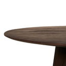Multifurn Mokka ronde eettafel Ø120 cm – mangohout donkerbruin