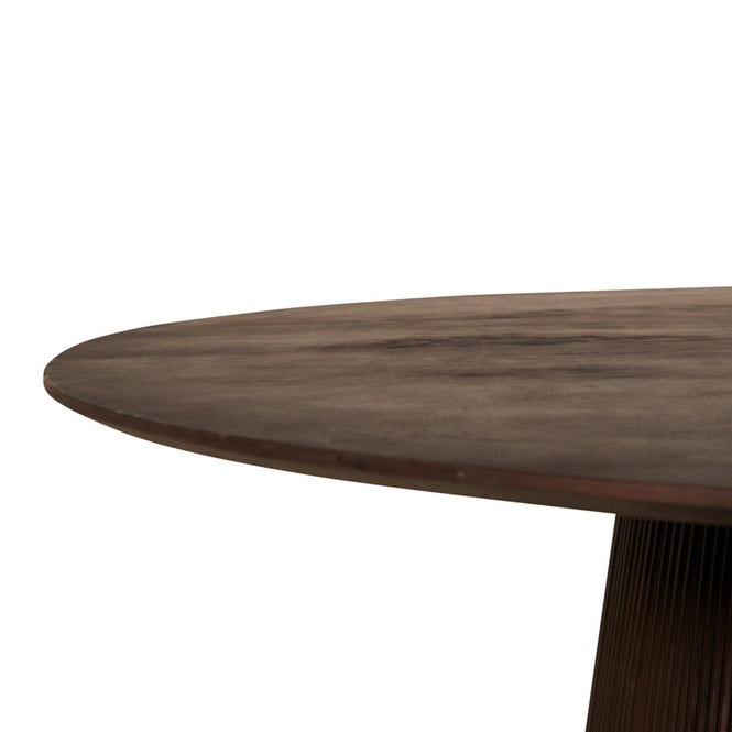 Multifurn Mokka ronde eettafel Ø120 cm – mangohout donkerbruin