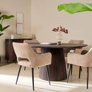 Multifurn Mokka ronde eettafel Ø120 cm – mangohout donkerbruin
