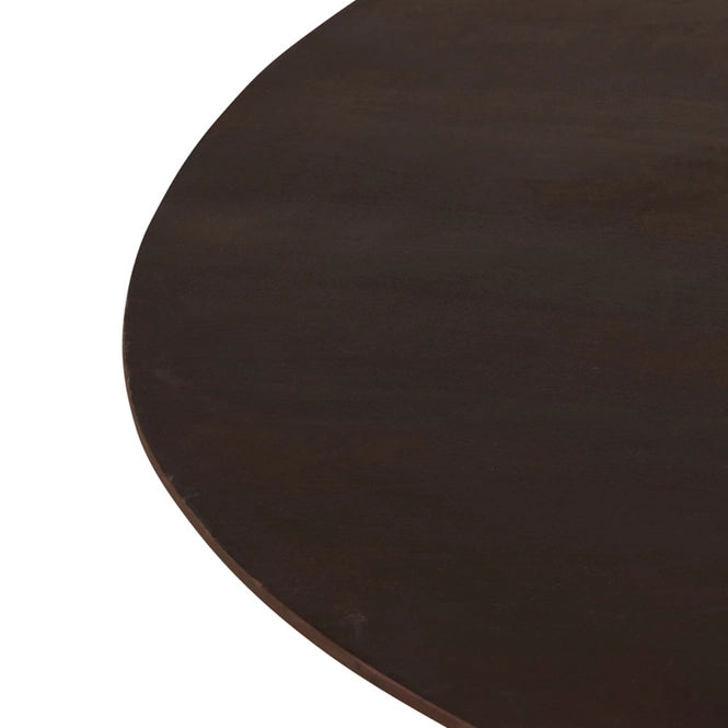 Multifurn Mokka ronde eettafel Ø120 cm – mangohout donkerbruin