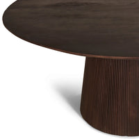 Multifurn Mokka ronde eettafel Ø120 cm – mangohout donkerbruin