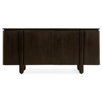 Dressoir Rondo 175 cm donkerbruin mangohout modern design met ruime opbergruimte