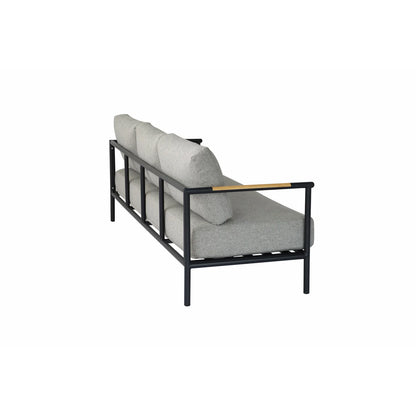 Loungeset Zante 5 Personen Aluminium – Inclusief Salontafel & Comfortkussens