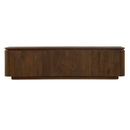 TV-Meubel Bora van 210 cm in bruin met moderne houtlook en ruime opbergruimte