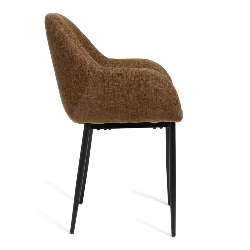 Eetkamerstoel Zara -  Stof Choco