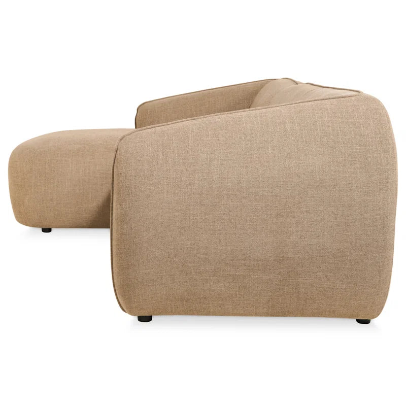 Hoekbank Laila - Stof Taupe Rechts