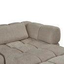 Beige Hoekbank Sofia hoekbank met rechter opstelling en royale zitplaatsen in modern interieur