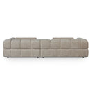 Beige Hoekbank Sofia hoekbank rechts met comfortabele kussens en modern design